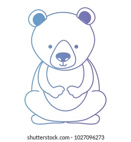 cute bear teddy character