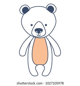 cute bear teddy character