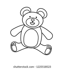cute bear teddy character
