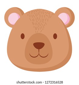 cute bear teddy character