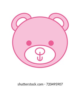 cute bear teddy face toy gift
