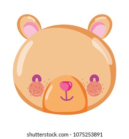cute bear teddy head toy