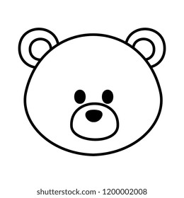 cute bear teddy icon