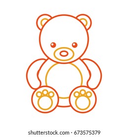 cute bear teddy icon