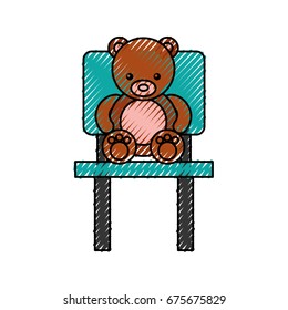 cute bear teddy icon