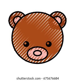 cute bear teddy icon