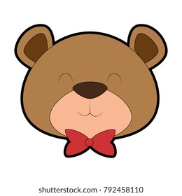 cute bear teddy icon