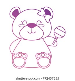 cute bear teddy with jingle bell