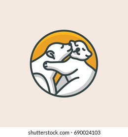 Cute bear - vector illustration