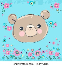 Cute Bear vector illustration