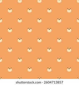 Cute Bear Vector Seamless Pattern Digital Paper – Adorable Cartoon Teddy Bears Background, Kids Nursery Animal Print, Hand-Drawn Forest Wildlife Design for Scrapbooking, Fabric, Wallpaper, and Crafts
