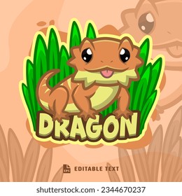 Premium Vector  A cartoon dragon with the word dragon on it