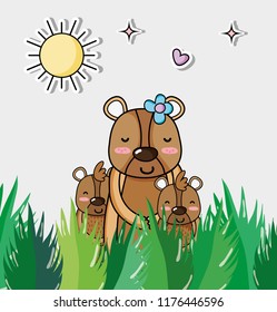Cute bears cartoons