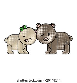 cute bears icon 