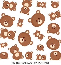 Cute Bears Teddy Pattern