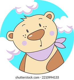 a cute bears wearing slabbers