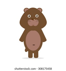Cute bear.Vector illustration for children's books, posters, postcards and other design