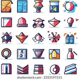 cute and beautiful abstract icons for you