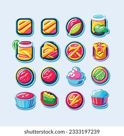 cute and beautiful abstract icons for you