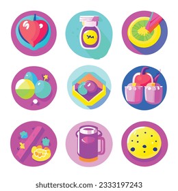 cute and beautiful abstract icons for you