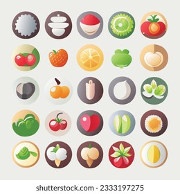 cute and beautiful abstract icons for you