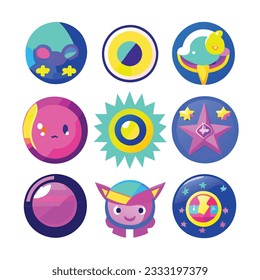 cute and beautiful abstract icons for you
