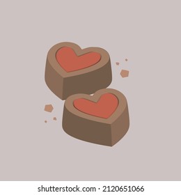 cute beautiful bright color cartoon illustration about love for valentine's day