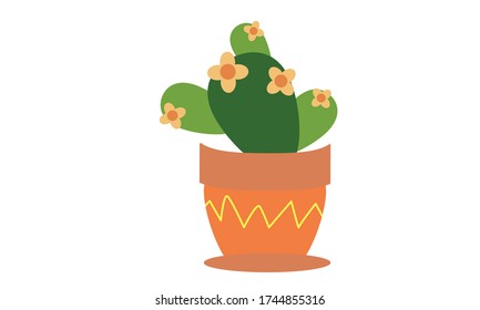 Cute and beautiful cactus for decoration,Vector flower concept.