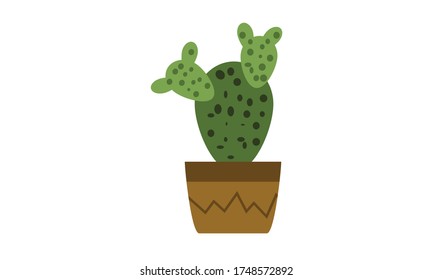 Cute and beautiful cactus for decoration,Vector flower concept.