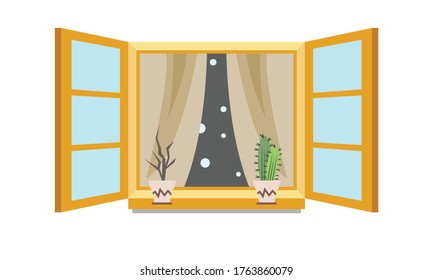 Cute and beautiful cactus for decoration,Vector flower concept.