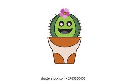Cute and beautiful cactus for decoration,Vector flower concept.
