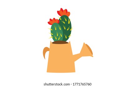 Cute and beautiful cactus for decoration,Vector flower concept.