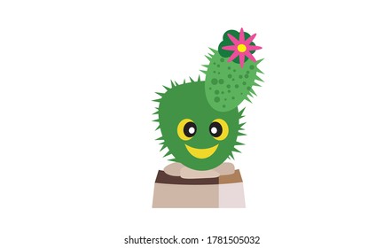 Cute and beautiful cactus for decoration,Vector flower concept.