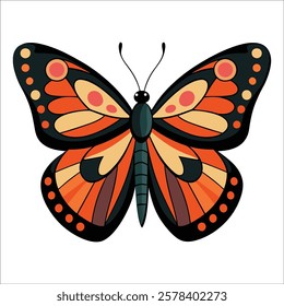 Cute beautiful color butterfly logo vector 25