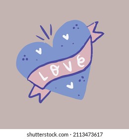 cute beautiful color cartoon illustration for valentine's day