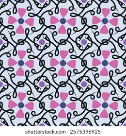 Cute beautiful colorful seamless pattern. Vector illustration for celebration, party, holiday, invitation and Your project. Modern creative style. Strict decor.