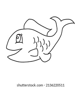 cute and beautiful fish line art images,outline drawing,vector art and illustrations art