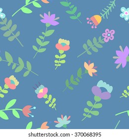 Cute beautiful floral seamless pattern. Texture, textile, background