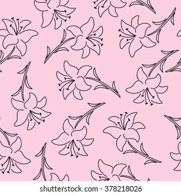 Cute beautiful floral seamless pattern. Texture, textile, background