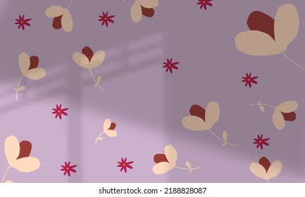 cute beautiful flower backgrounds hand drawn colorful pastel trendy pattern multi colored eps 10
