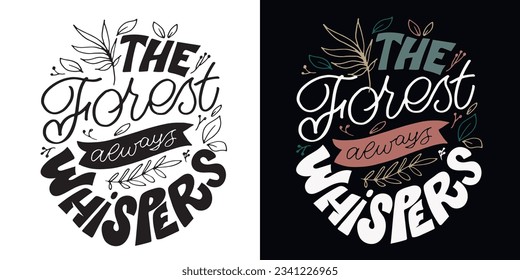 Cute and beautiful hand drawn lettering quote. Cool phrase for print and poster design. Inspirational  slogan. Greeting card template. T-shirt design, mug print, tee design. Vector