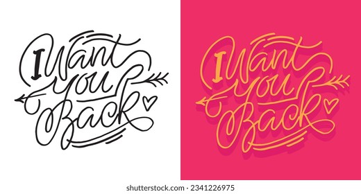 Cute and beautiful hand drawn lettering quote. Cool phrase for print and poster design. Inspirational  slogan. Greeting card template. T-shirt design, mug print, tee design. Vector