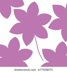 cute and beautiful lilac colored flower pattern background
