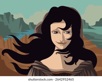 cute beautiful renaissance woman portrait