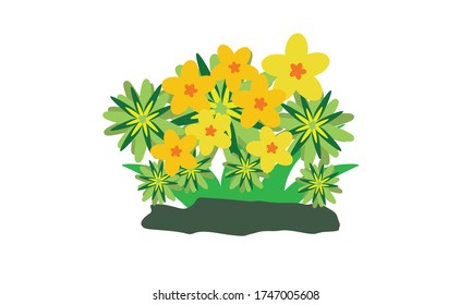 Cute and beautiful small flower for decoration,Vector flower concept.