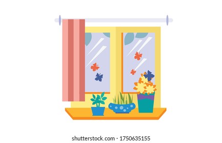 Cute and beautiful small flower for decoration,Vector flower concept.