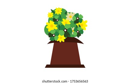 Cute and beautiful small flower for decoration,Vector flower concept.