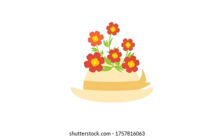 Cute and beautiful small flower for decoration,Vector flower concept.