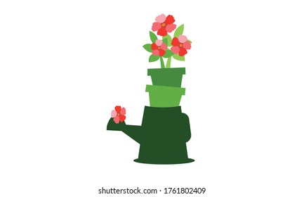 Geräumige und schöne kleine Blume für die Dekoration, Vektorblumenkonzept.