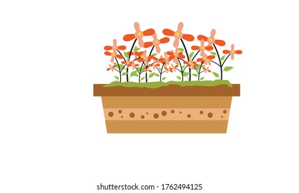 Cute and beautiful small flower for decoration,Vector flower concept.